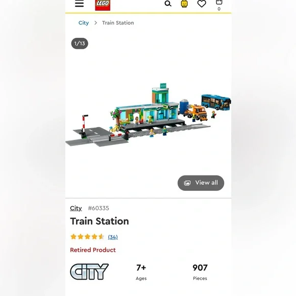 Lego City Train Station Set 60335 retired - Picture 14 of 14